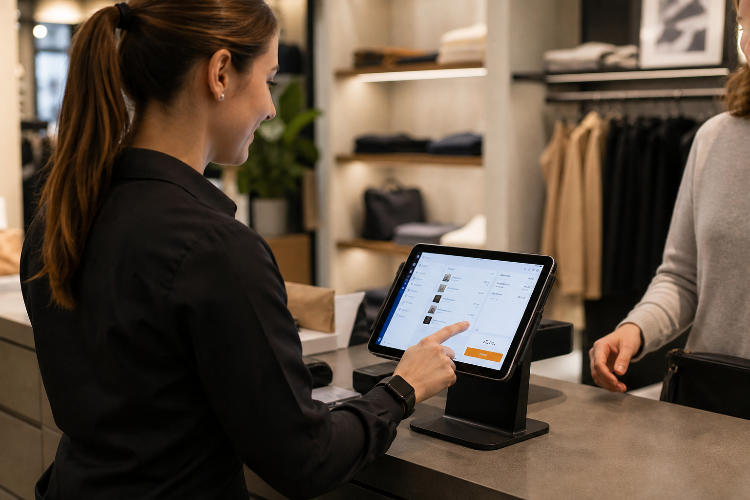 EaseWorq POS on mobile